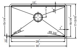 REN-16-3000 LINE DRAWING