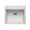 SiOStone Granite Topmount Single Bowl Sink