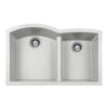 SiOStone Granite Undermount 60/40 Rounded Offset Double Bowl Kitchen Sink - Image 8