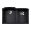 SiOStone Granite Undermount 60/40 Rounded Offset Double Bowl Kitchen Sink - Image 5