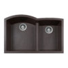 SiOStone Granite Undermount 60/40 Rounded Offset Double Bowl Kitchen Sink - Image 6