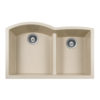 SiOStone Granite Undermount 60/40 Rounded Offset Double Bowl Kitchen Sink - Image 4