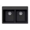SiOStone Topmount 50/50 Double Bowl (SIO-3322DT-BL)