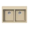 SiOStone Topmount 50/50 Double Bowl (SIO-3322DT-SD)